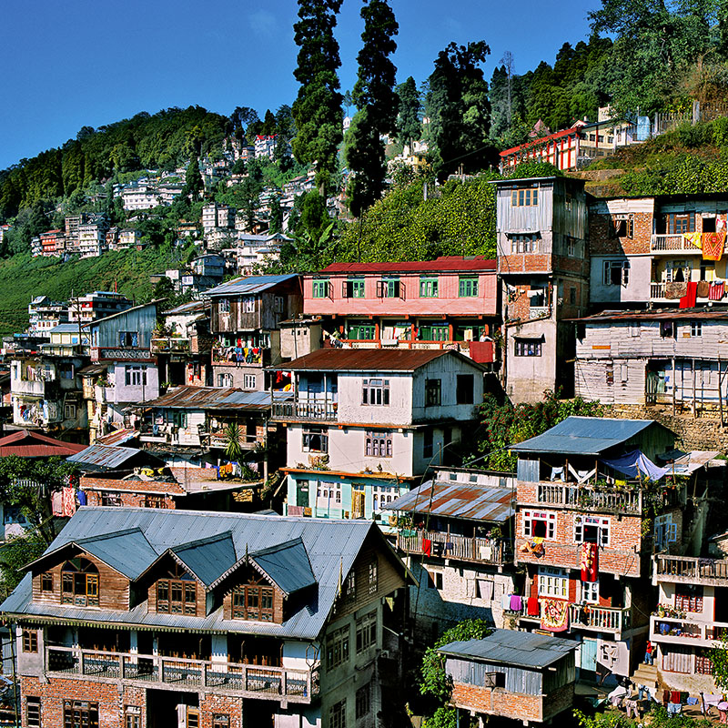 Darjeeling, 2042 m, à flanc de colline – Inde