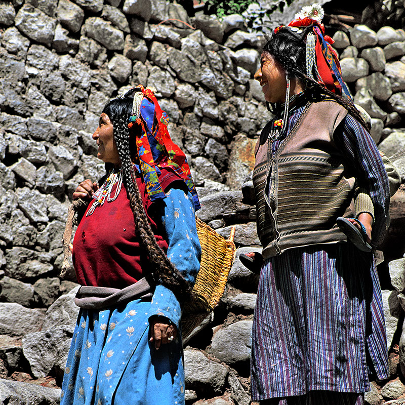 Deux habitantes de Dah Hanu - Ladakh (Inde)