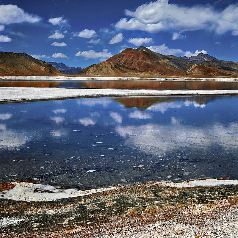 Le Tsokar, lac salé, 4530 m - Ladakh (Inde)