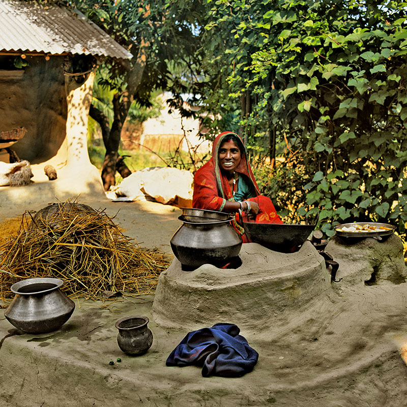 Cuisine extérieure - Teraï (Népal)