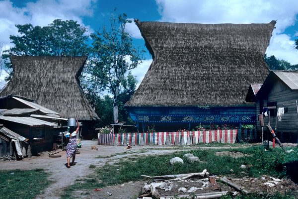 Lingga, demeure coutumière Batak - Sumatra - Indonésie, 1987